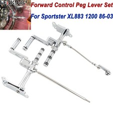 CNC Forward Control Kit Foot Pegs For Harley Sportster 883 1200 XLH XL 1986-2003
