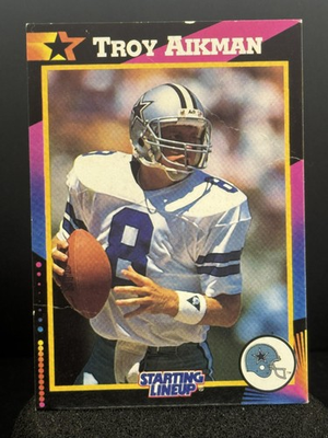 #ad Troy Aikman 1992 Kenner Starting Lineup Cards #6744106000 Dallas Cowboys $2.86