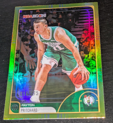 Payton Pritchard Boston Celtics 2026 Topps NBA Hoops YELLOW #213 #'ed /275