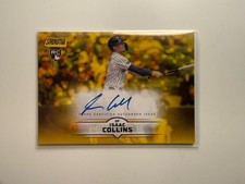 2025 Topps Stadium Club Isaac Collins AUTO  Yellow Milwaukee Brewers SCBA-IC
