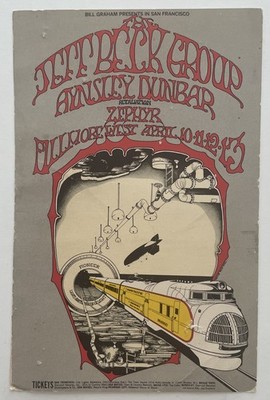 1969 Jeff Beck Group, Aynsley Dunbar Retaliation, BG-168  Postcard