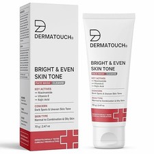 DERMATOUCH Bright  Even Tone Face Wash with Niacinamide, Vitamin E 70 gm