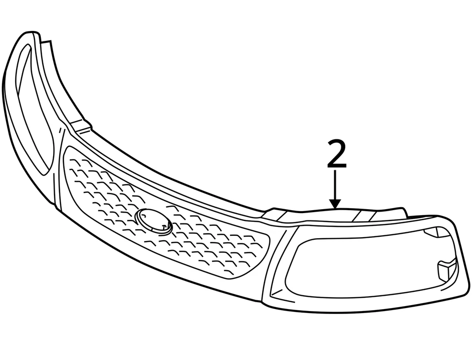 Used Front Center Grille fits: 2003 Ford F150 PICKUP exc. H-D edition and King R Foto 4 de 4