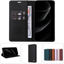 Flip Wallet Case For iPhone 17 16 Pro Max Air 16e 15 14 Plus 13 12 Mini 11 SE3/2