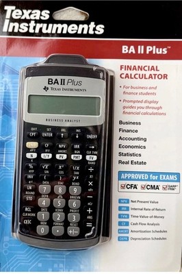 Texas Instruments BA II Plus Financial Calculator Brand New Sealed CFA CMA Exam