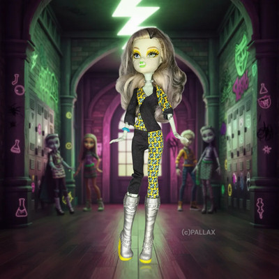 MONSTER HIGH CBP35 FREAKY FUSION - FRANKIE STEIN / MATTEL 2013