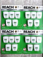 Reach Mint Waxed Dental Floss lot of 4 20 packs - 100 yd each