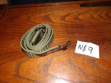 Romanian military green nylon web rifle sling combloc surplus rust spot