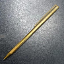 S.T. Dupont Ballpoint Pen Gold Office Supplies Writing Instrument Used