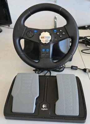 Logitech Racing Wheel w/ Pedals for Sony PlayStation 2 