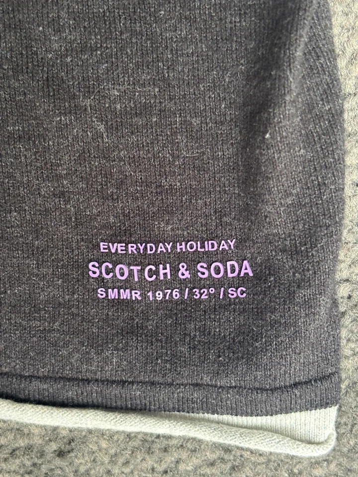 Scotch & Soda Men's Sweater Large Black Cotton Crew Neck Long Sleeve Pullover - Image 4 of 4