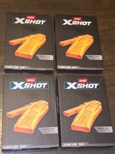 4 boxes Zuru X-Shot X Shot Pro, 1 Half Clip And 1 Full Clip. Clips Only New  
