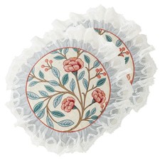 Floral Throw Pillow Covers Set of 2,Cottage Rustic with Blooming Flower Patte...