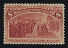 CKStamps: US Stamps Collection Scott#236 8c Columbian Unused Regum