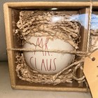 NEW  Rae Dunn MR. & MRS. CLAUS Christmas Ornaments Set Of 2 — photo 2