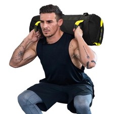 Fitness Sandbag, Heavy Duty Workout Sand Bag with Handles Weighted Slam Bag w...
