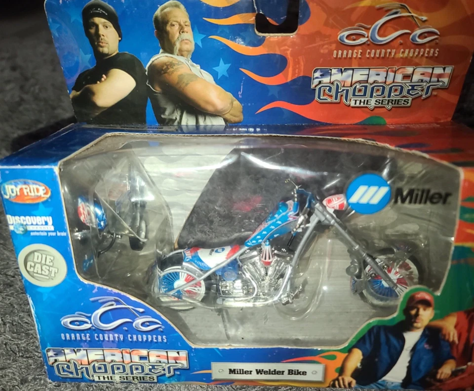 American Chopper Miller Welder Bike Diecast Motorcycle New in Box 1:10 - Image 3 of 4