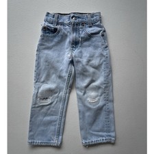 Vtg 80s Little KIDS Levis 501 Blue Distressed Denim Jeans / Made In USA 4 Slim