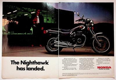 #ad #ad Honda The Nighthawk Motorcycle Vintage Print Advertisement 1981 8x11 $13.50