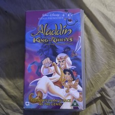 Aladdin And The King Of Thieves VHS Robin Williams Disney Video