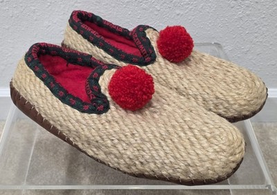 Men's Schwarzwald-Finken Hand Woven Straw Shoes/House Slippers Size 9 1/2 or 10