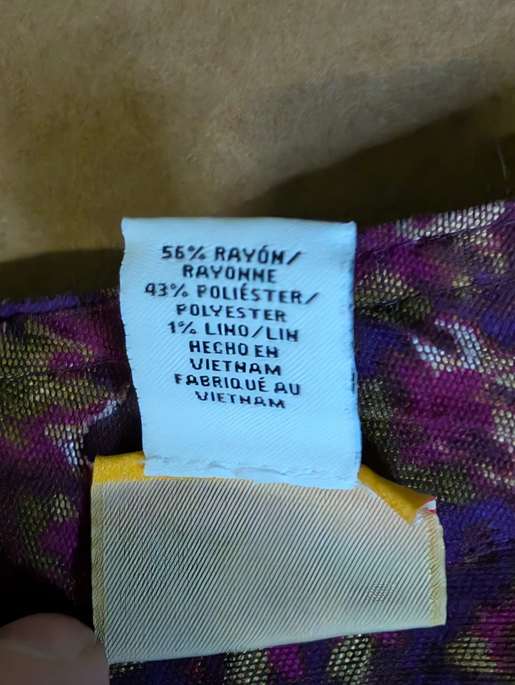 Ruby rd. Mujer Chaqueta Ligera Botón Manga 3/4 Talla 16 W Púrpura Rojo Foto 4 de 4