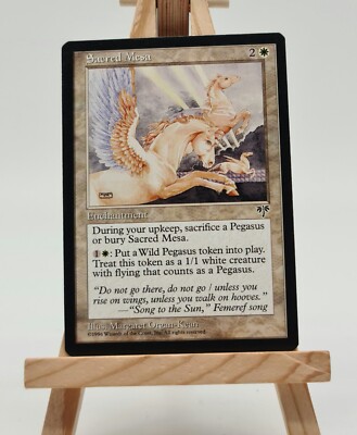 Sacred Mesa Mirage Magic Karte  MTG  englisch (Heiliger Tafelberg)