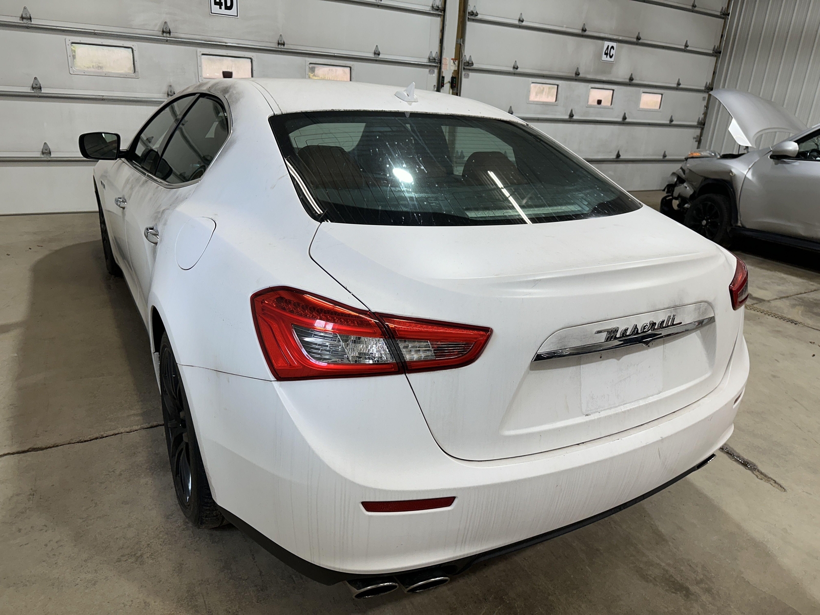 15 MASERATI GHIBLI REAR TRUNK DECKLID LIFT GATE BIANCO WHITE PAINT 268