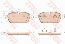 TRW GDB1970 Brake Pad Set, disc brake for MERCEDES-BENZ