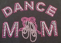 Dance Mom Rhinestone Bling Iron On Transfer Dance Mom Rhinestone Bling Iron On Transfer