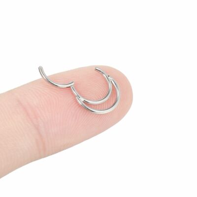 Orecchio Piercing Anello Naso Argento Setto Vintage Antico Trago Helix - Foto 2