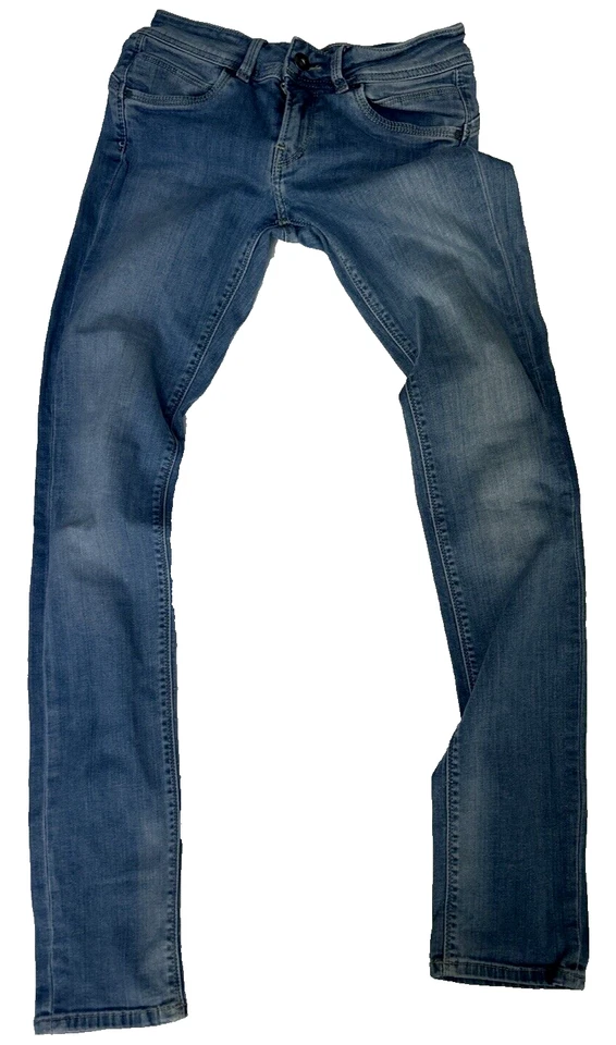 JEAN FEMME PEPE JEANS TAILLE US 26 FR 36 MODELE SLIM LEG BLEU DELAVE PUSH UP - Photo 3/4