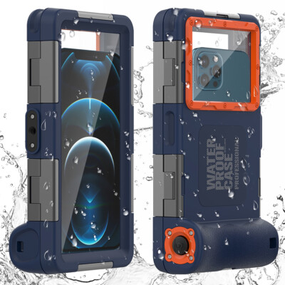 Waterproof Underwater Diving Camera Case Cover For iPhone 17 16 15 14 13 Pro Max