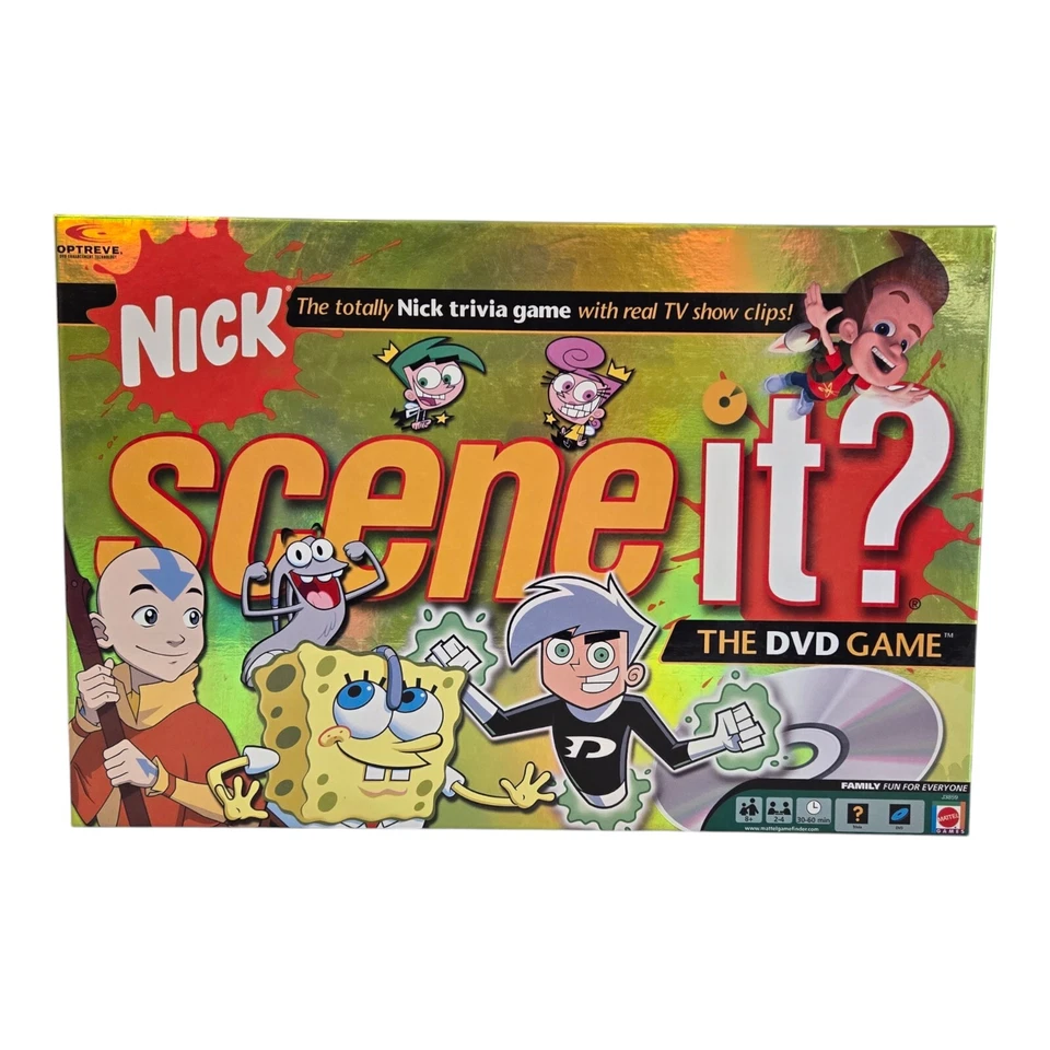 NICK Scene It? DVD Game Nickelodeon Mattel **COMPLETE** - Image 2 of 4
