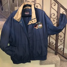 VTG King Louie Men's Embroidered CA USA Patch Jacket Made in USA Size XL
