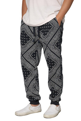 Men's Casual Fleece Paisley Bandana Jogger Pants S-3XL | eBay Men's Casual Fleece Paisley Bandana Jogger Pants S-3XL | eBay