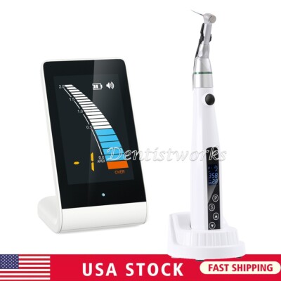 Dental Cordless Endo Motor LED 16:1 Contra Angle/Root Canal Apex Locator Measure