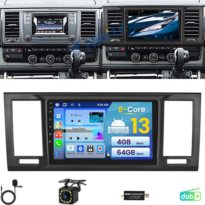 DAB+ Android 15 Autoradio Für VW T6 Transporter Multivan 4+64GB CarPlay GPS Navi