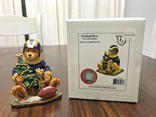 2002 St. Louis Rams FOOTBALL BEAR w/Original Box The Memory Company NIB
