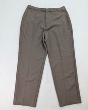 Bend Over Vintage Women's Pants Slacks Size 24 Tall Taupe Brown Polyester