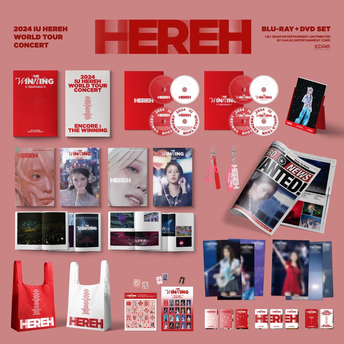 IU 2024 HEREH WORLD TOUR CONCERT DVD+BLU-RAY Disc+Book+P