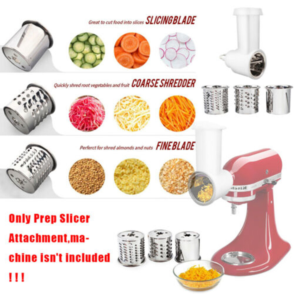 Fresh Prep Shredder/Slicer Attachment For Kitchen Aid Stand Mixer Food Processor