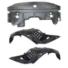 New Front Fender Liner & Lower Engine Under Cover Set For 2009-2014 Maxima