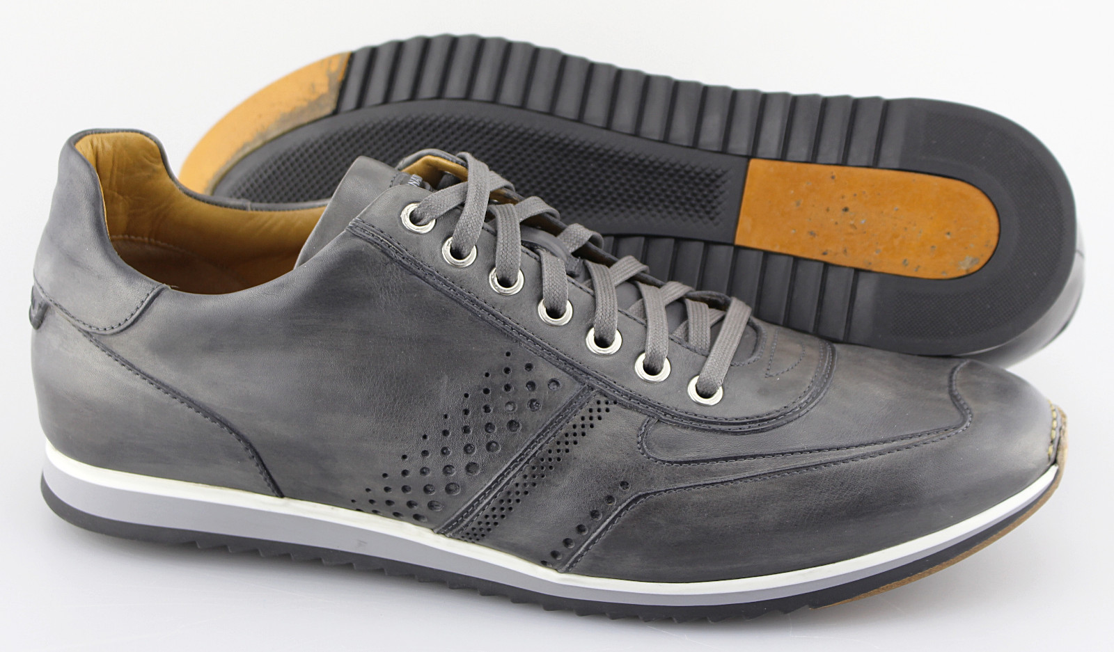 Men's MAGNANNI 'Cristian' Grey Leather 