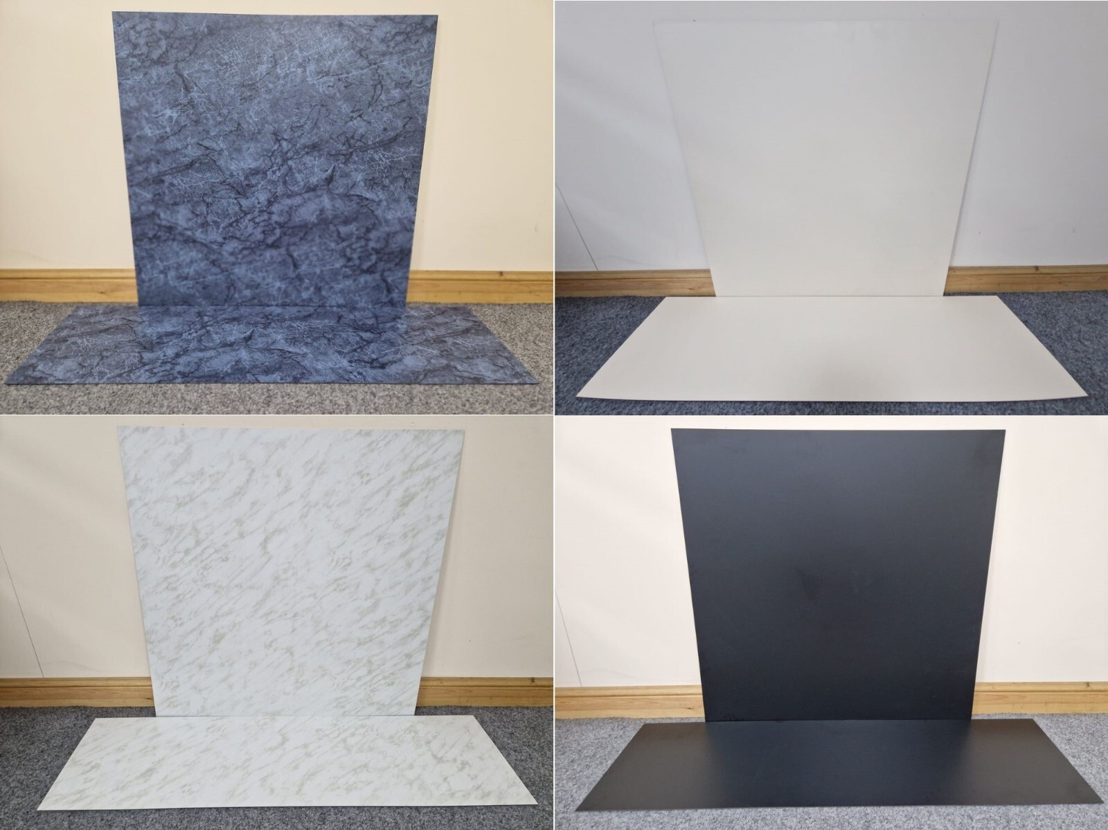 White Black Grey Cream Marble Effect HPL Laminate Fireplace Back Panel  u0026amp; Hearth | eBay