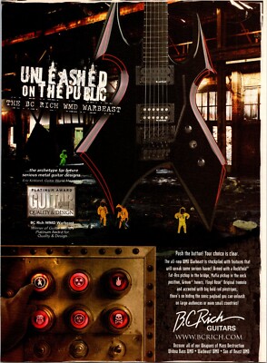 BC Rich Guitars WMD Warbeast Original Print Ad