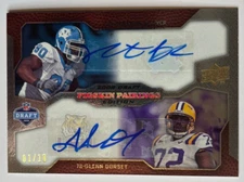 Glenn Dorsey/Kentwan Balmer 2008 UD Draft Pigskin Pairings Gold DUAL RC AUTO /10