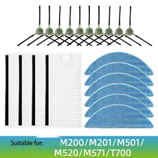For LEFANT Sweeper M200/201/ 501/520/T700  Side Brush Hypa Wipes Filter