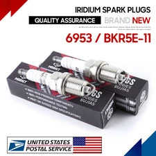 2Pcs Fit NGK BKR5E11 OEM Spark Plug For Nissan Toyota Audi VW Mazda Kia 6953