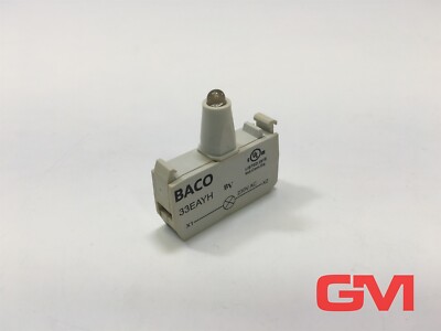 Baco LED Element 33EAYH LED terminal block yellow 230V AC gelb IP20 Unit